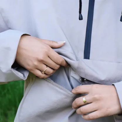 Regenjacke Damen & Herren - Anorak mit Kapuze - Wasserabweisend & Winddicht