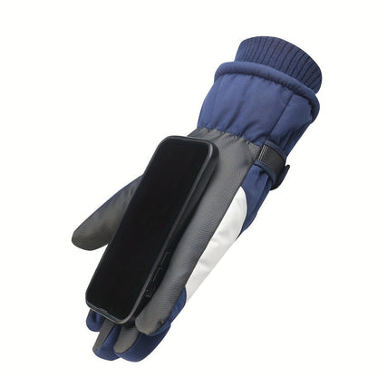 Skihandschuhe Herren - dick gefüttert - Touchscreen - E-Bike