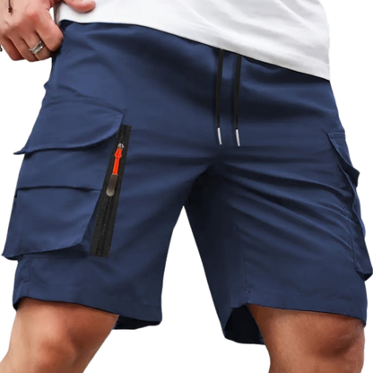 Herren Cargo-Shorts – Kurze Hose – Mit Reißverschlusstaschen