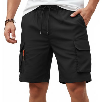 Herren Cargo-Shorts – Kurze Hose – Mit Reißverschlusstaschen