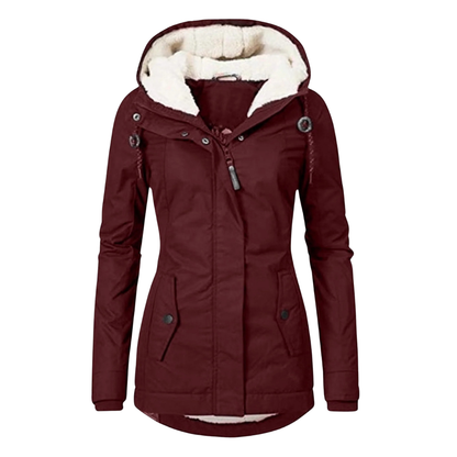 Wintermantel Damen Lang - Wasserdicht & Winddicht - Fleecefutter