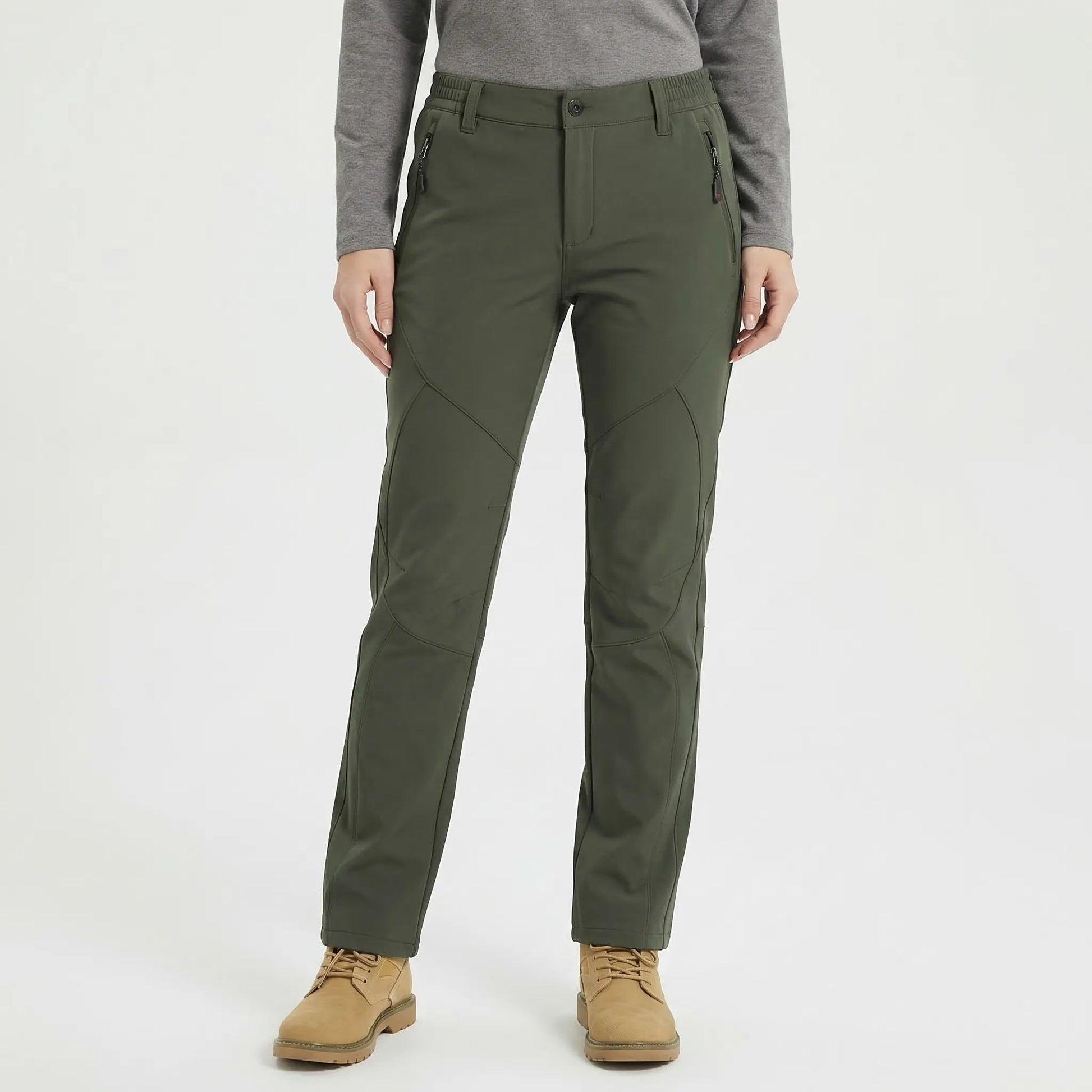 Outdoorhose Herren - fleecegefüttert - Slim Fit - wasserabweisend