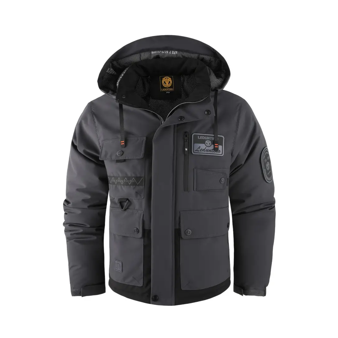 Herren Stepp-Outdoorjacke – Abnehmbare Kapuze