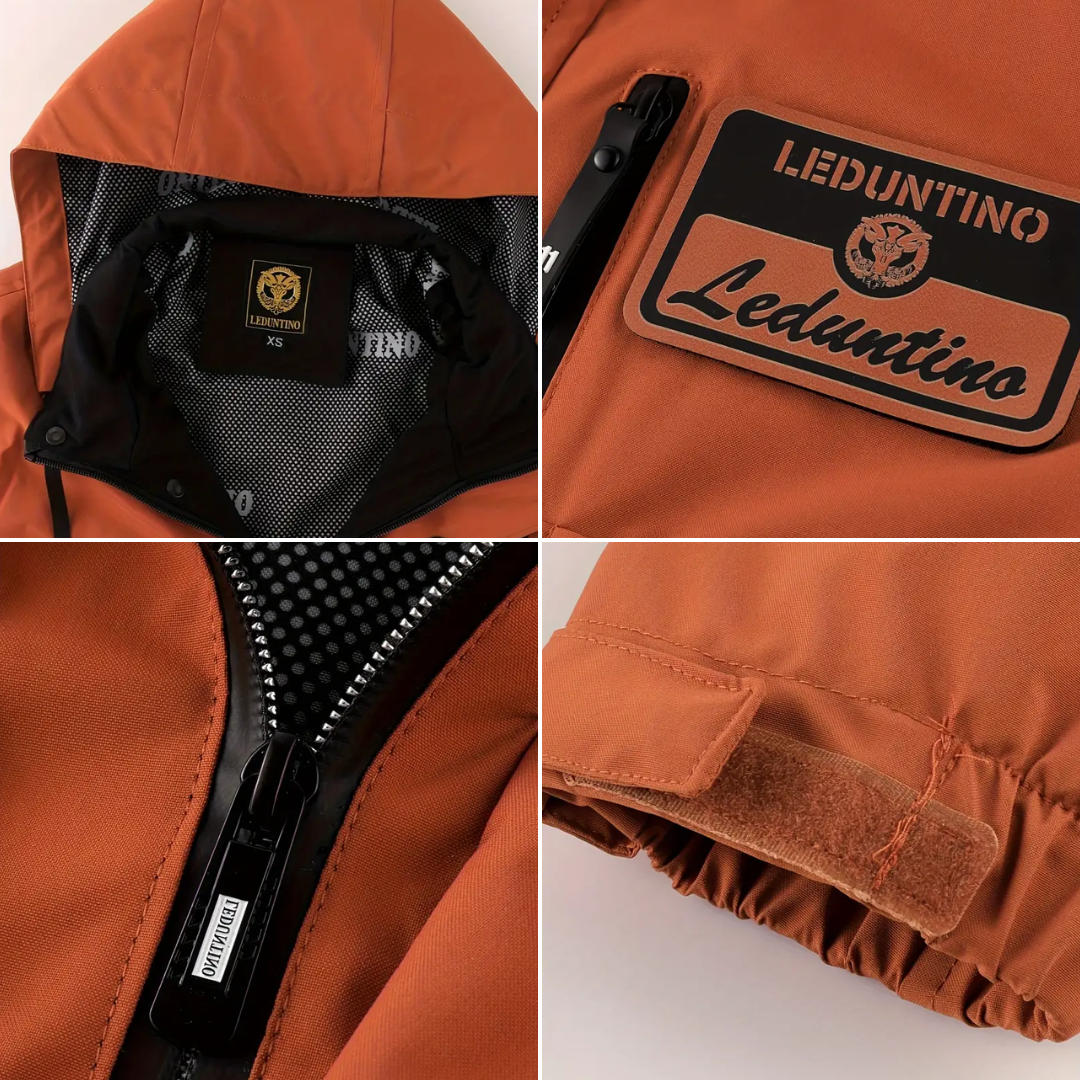 Herren Stepp-Outdoorjacke – Abnehmbare Kapuze