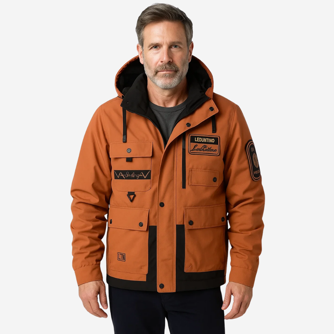 Herren Stepp-Outdoorjacke – Abnehmbare Kapuze