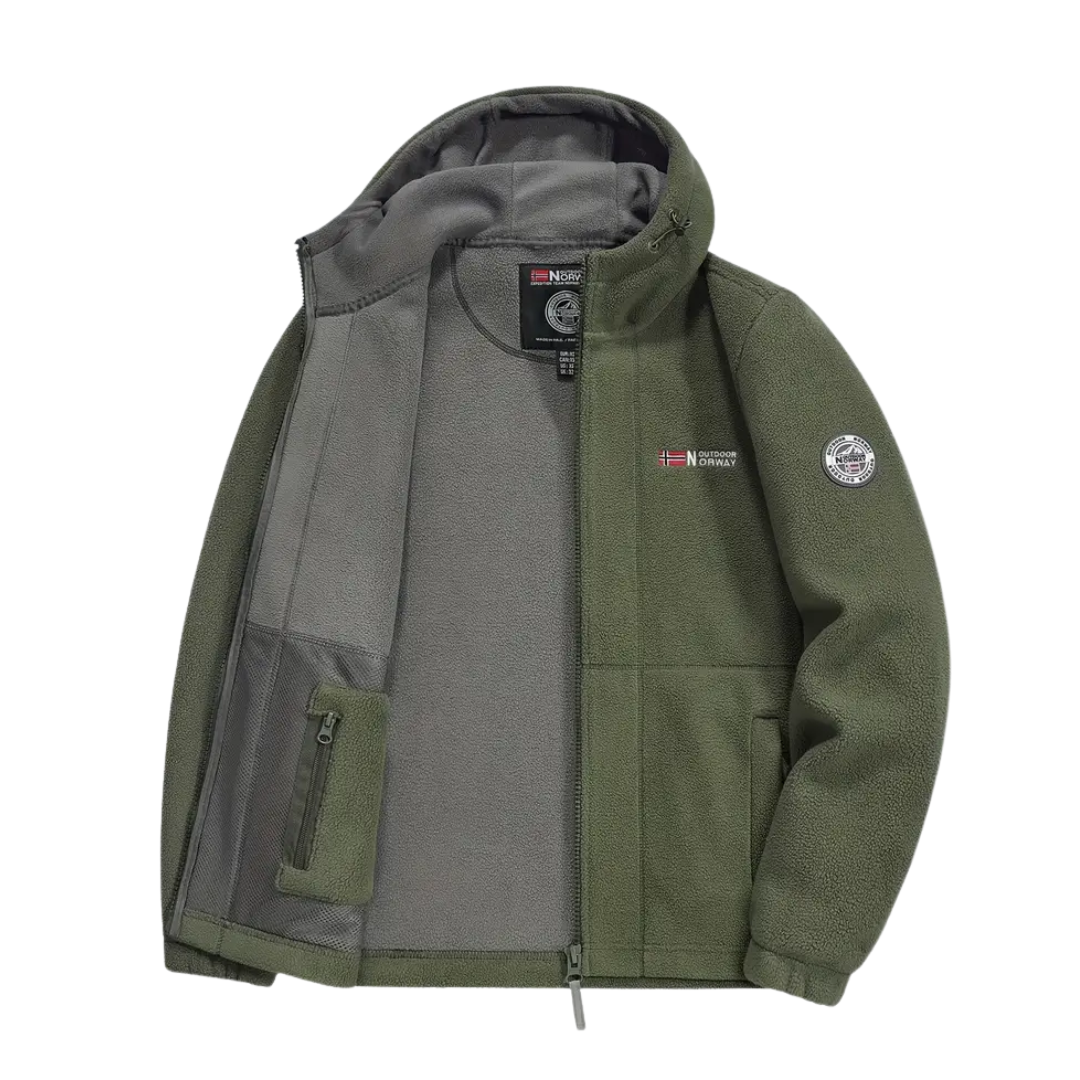 Fleecejacke Herren - Winddicht & Atmungsaktiv - Stehkragen