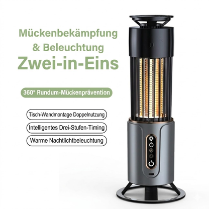Elektrische UV-Mückenlampe – LED Insektenlampe – Wiederaufladbar – Innen & Außen