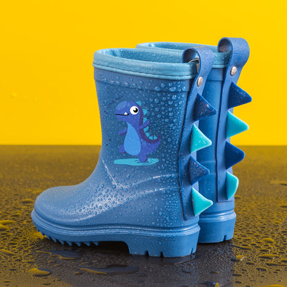 Gummistiefel Kinder - 3D Dino-Motiv - Weich & Flexibel