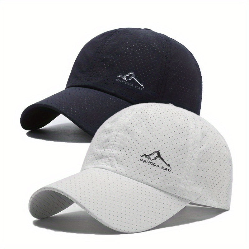 Baseballcaps 2er-Set - Schnelltrocknend - Perforiertes Design