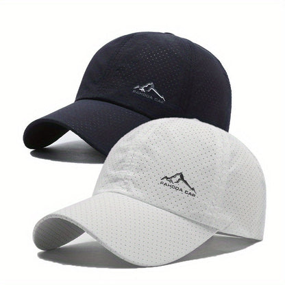 Baseballcaps 2er-Set - Schnelltrocknend - Perforiertes Design