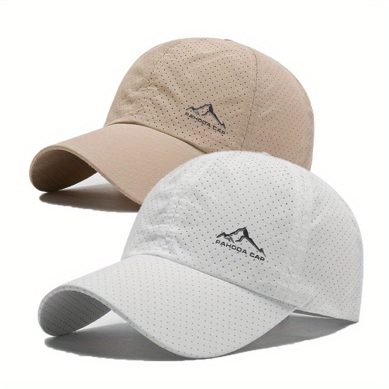 Baseballcaps 2er-Set - Schnelltrocknend - Perforiertes Design