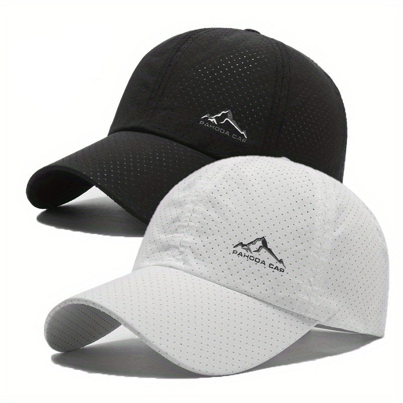 Baseballcaps 2er-Set - Schnelltrocknend - Perforiertes Design