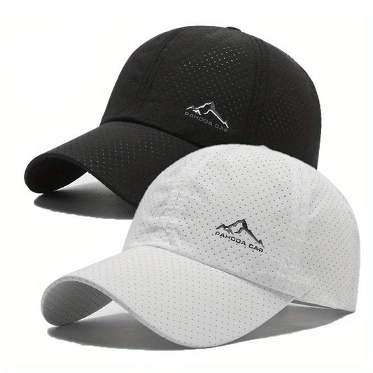 Baseballcaps 2er-Set - Schnelltrocknend - Perforiertes Design