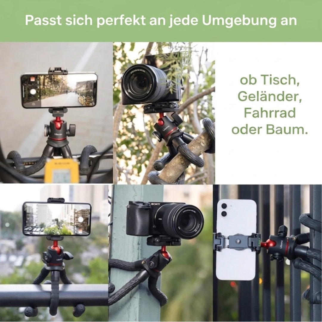 Flexibles Octopus-Stativ – Handy & Kamera – Gorilla-Stativ