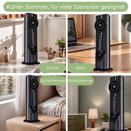 Turmventilator & Luftbefeuchter – USB, 6 Geschwindigkeitsstufen & 6-Stunden-Timer
