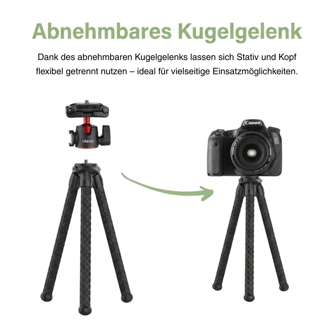 Flexibles Octopus-Stativ – Handy & Kamera – Gorilla-Stativ