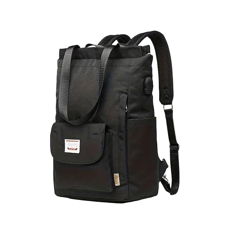 Schulrucksack Damen für Laptop - mit USB-Anschluss - Tasche 2in1