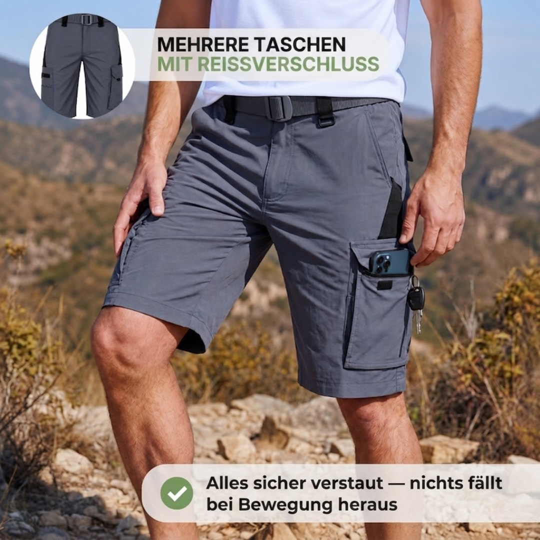 Herren Cargoshorts zum Wandern – Stretch Shorts