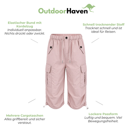 Damen Cargo Capri – Elastischer Bund mit Kordelzug