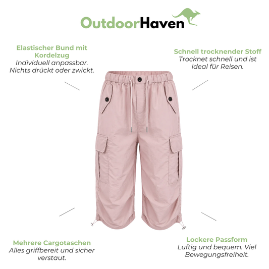 Damen Cargo Capri – Elastischer Bund mit Kordelzug