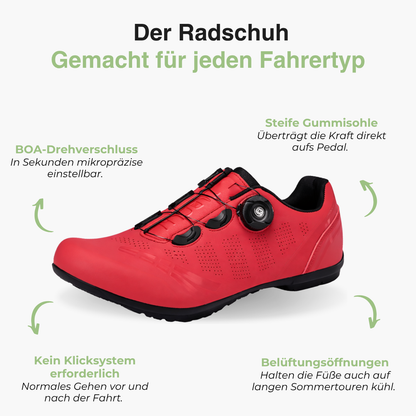 Fahrradschuhe – BOA-Verschluss Atmungsaktiv – MTB / Rennrad