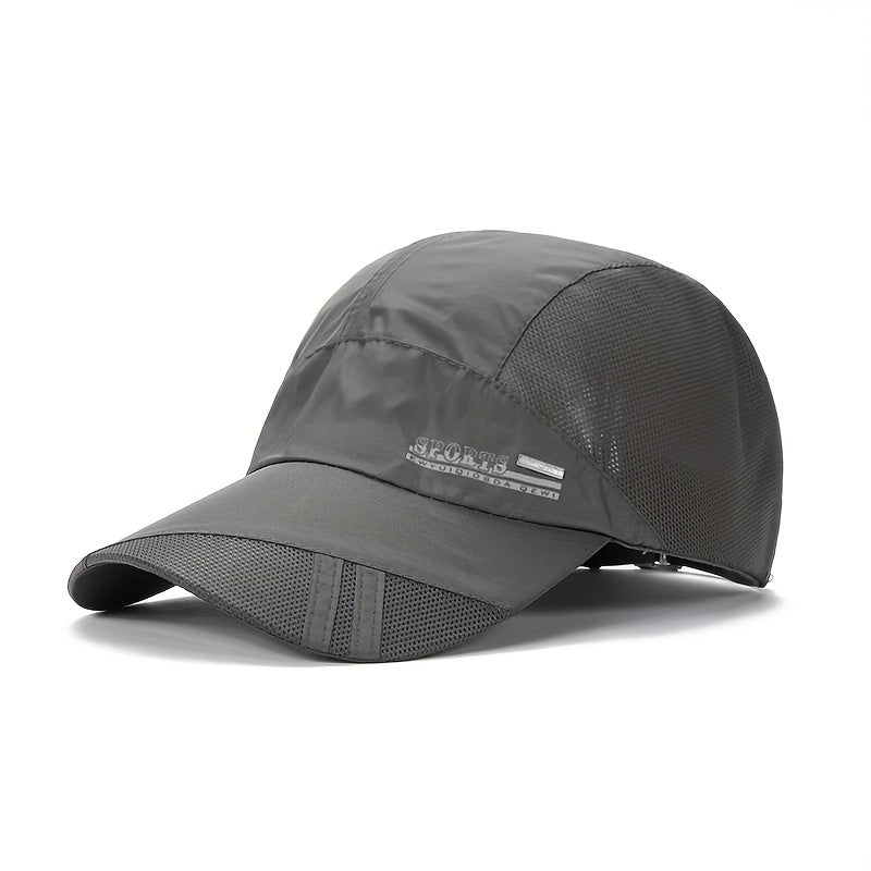 Herren-Sportcap mit Schirm - Schnelltrocknend - Mesh-Panels