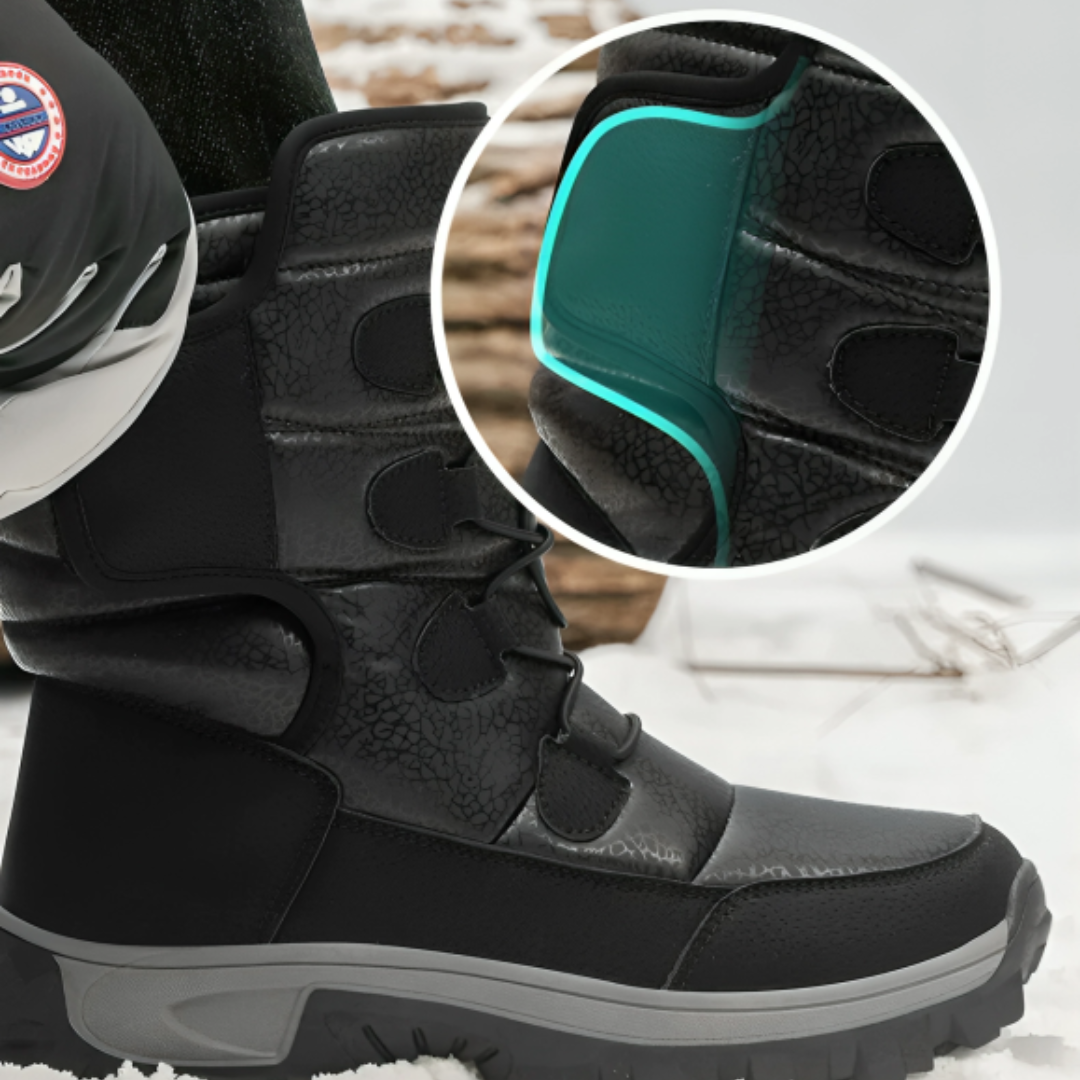 Winterstiefel Damen Wasserdicht mit Warmfutter Plateausohle