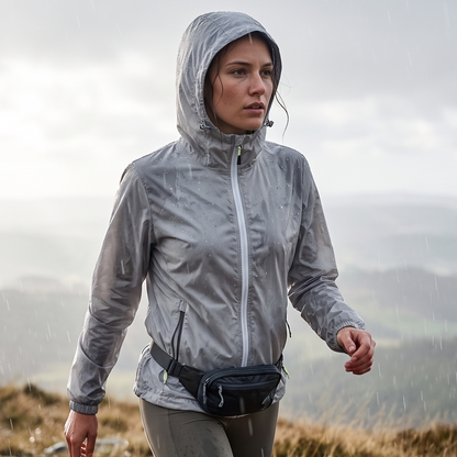 Windbreaker Damen Ultraleicht - Lifestyle im Regen
