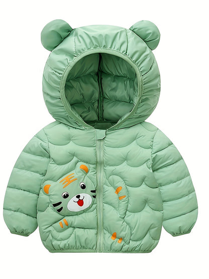 Winterjacke Kinder - Leicht Wattiert - Kapuze mit Öhrchen