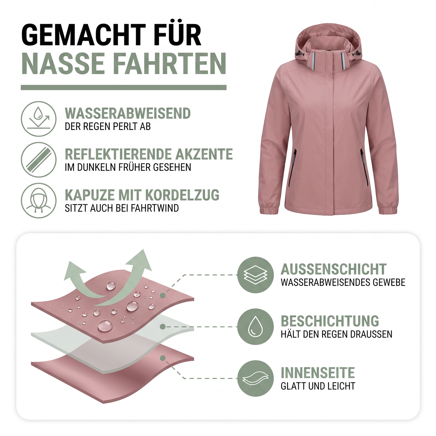 Nordspur | Aerava Fahrradjacke mit hoher Sichtbarkeit