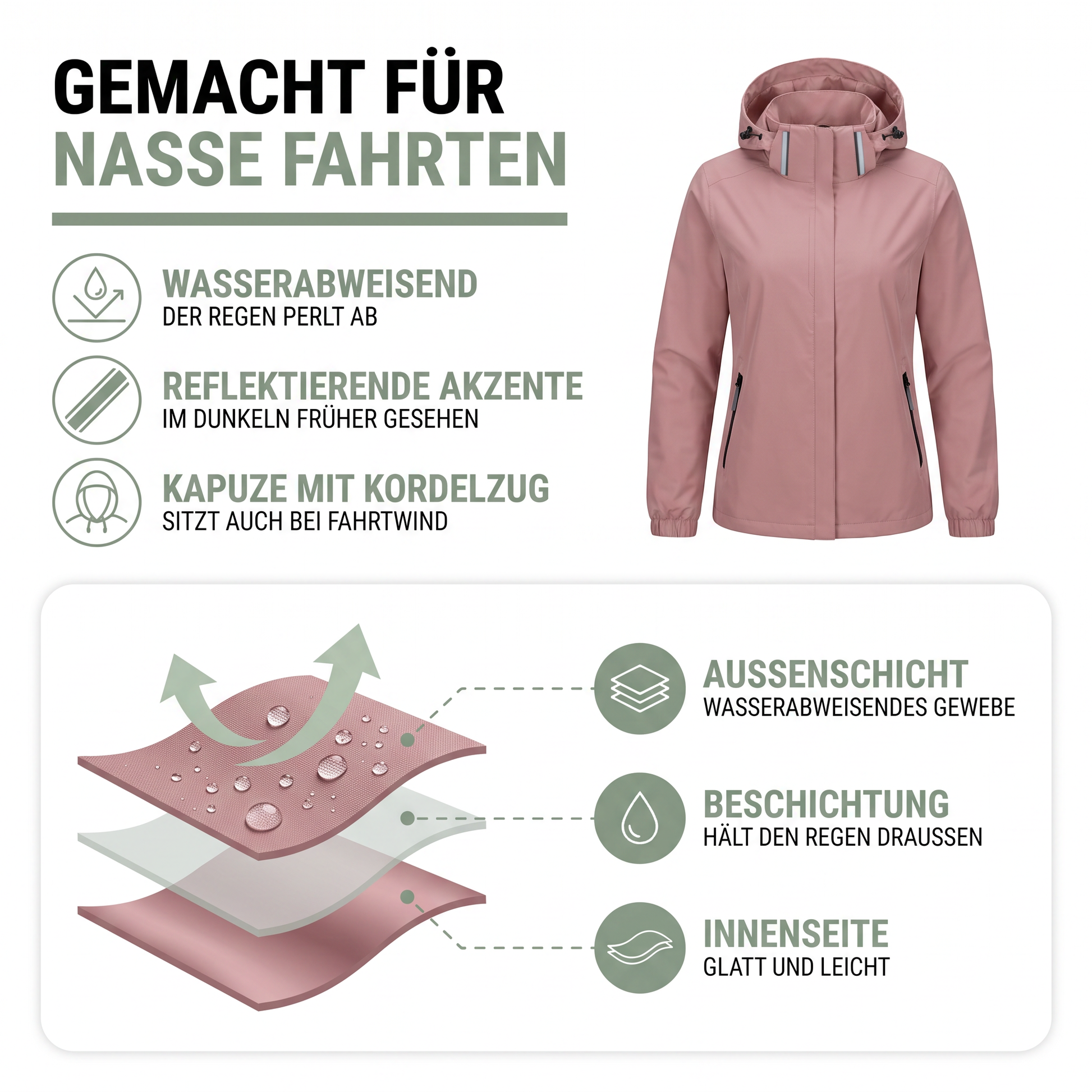 Nordspur | Aerava Fahrradjacke mit hoher Sichtbarkeit