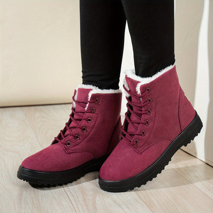 Winterstiefel Damen - gefüttert - mit Schnürung