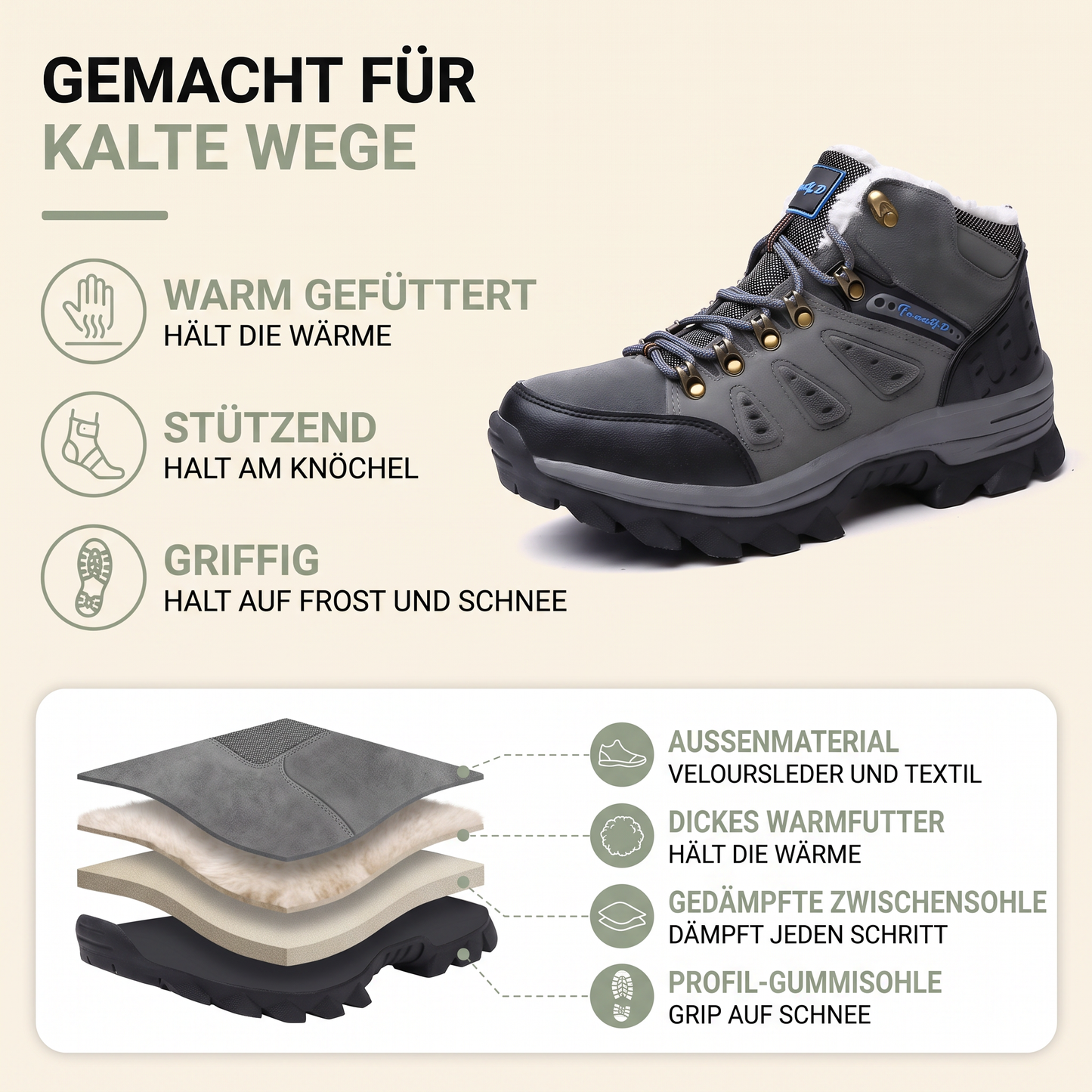 Winterschuhe herren gefüttert