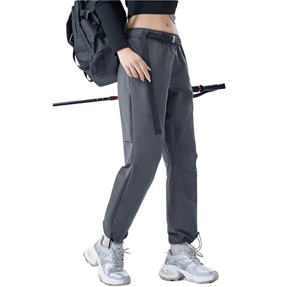 Wanderhose Damen - Wasserabweisend - Mit Gürtel und Saumkordel