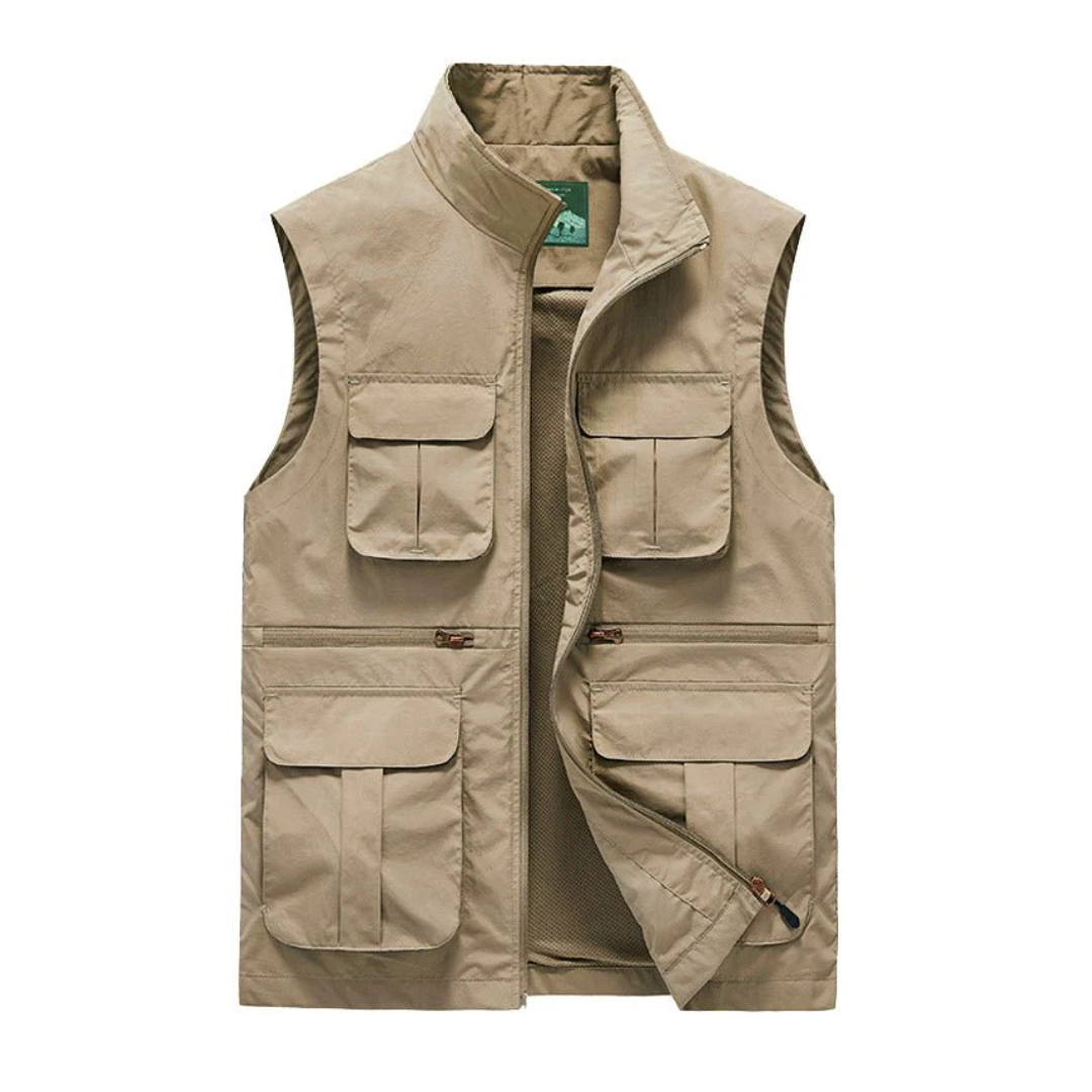 Multi-Pocket Bodywarmer – Schnelltrocknend Outdoor – Leichte Weste