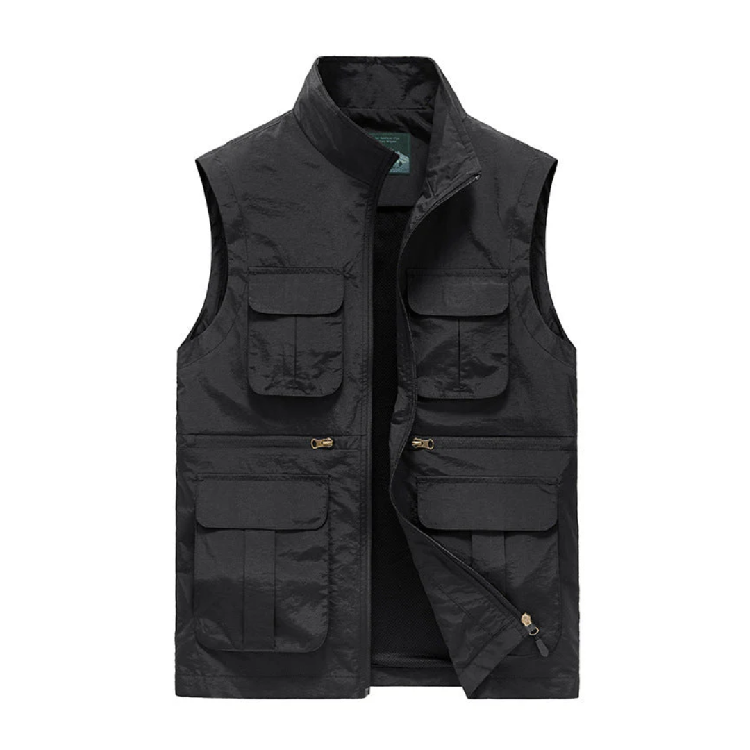 Multi-Pocket Bodywarmer – Schnelltrocknend Outdoor – Leichte Weste
