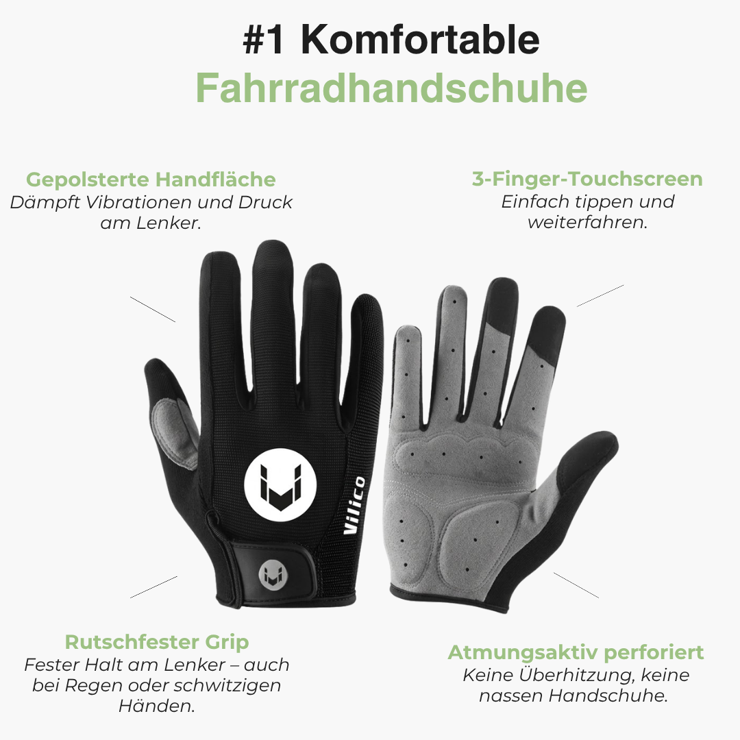 Fahrradhandschuhe – Touchscreen-Finger – Rutschfest – OutdoorHaven DE