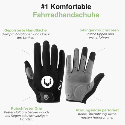 Fahrradhandschuhe – Touchscreen-Finger – Rutschfest