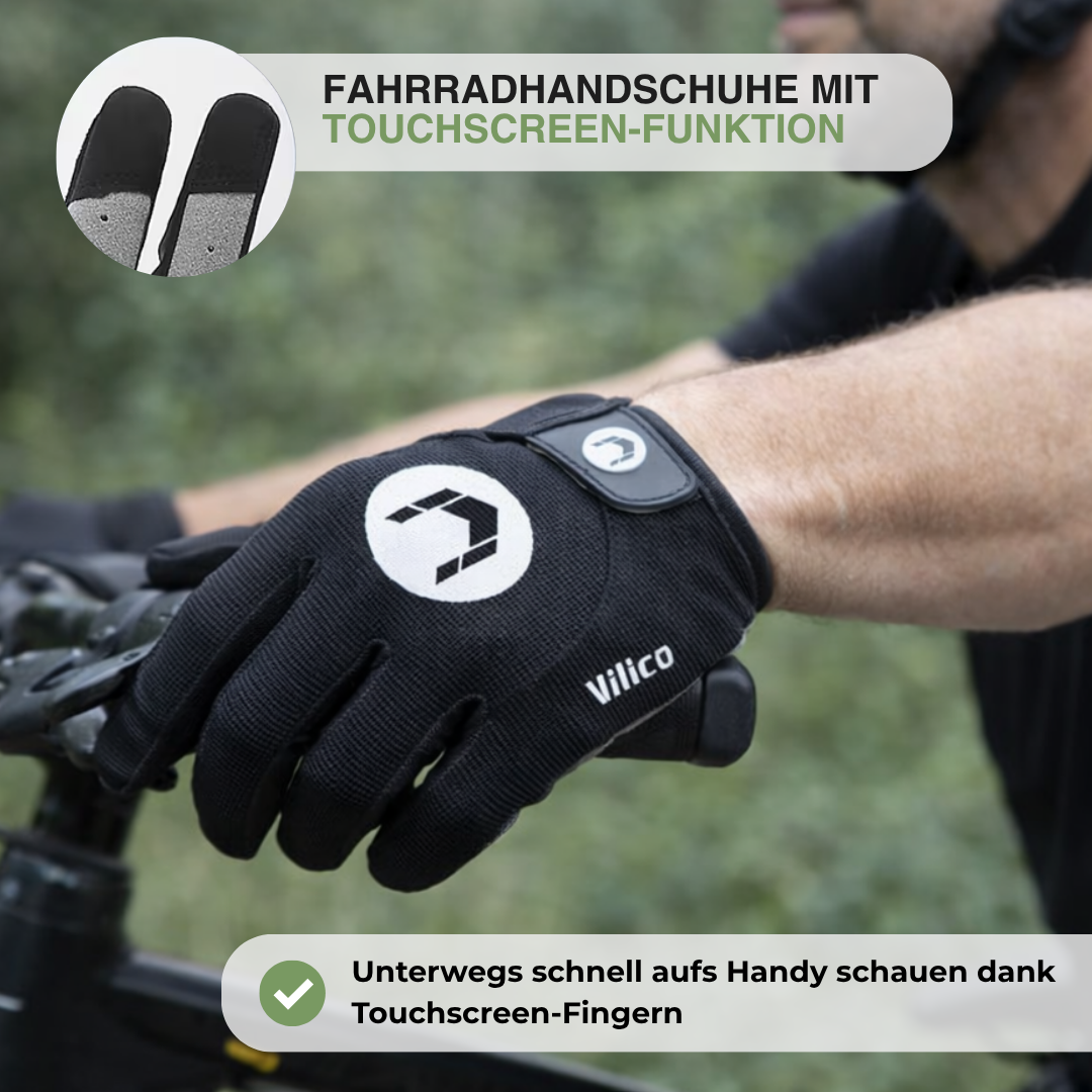 Fahrradhandschuhe – Touchscreen-Finger – Rutschfest