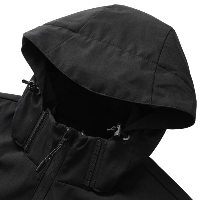 Übergangsjacke Herren - Abnehmbare Kapuze - Fleecefutter