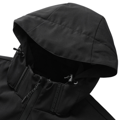 Übergangsjacke Herren - Abnehmbare Kapuze - Fleecefutter