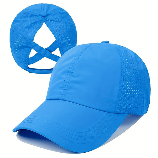 Unisex-Pferdeschwanz-Cap - Schnelltrocknend - Verstellbar