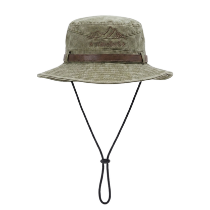 Outdoor Sonnenhut – Breite Krempe – Lederband