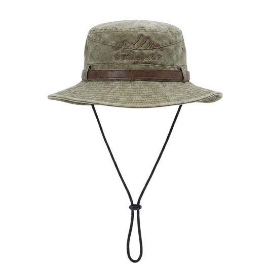 Outdoor Sonnenhut – Breite Krempe – Lederband