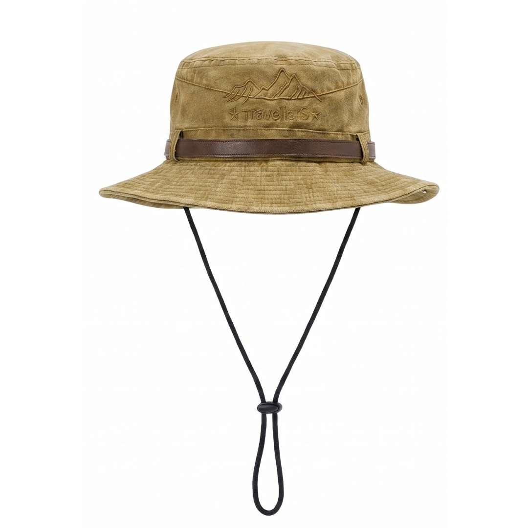 Outdoor Sonnenhut – Breite Krempe – Lederband