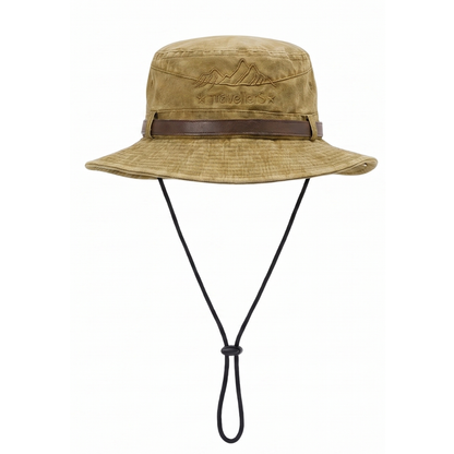 Outdoor Sonnenhut – Breite Krempe – Lederband