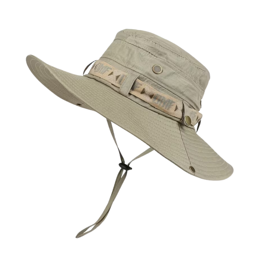 Herren Sonnenhut – Breite Krempe – Verstellbares Kinnband