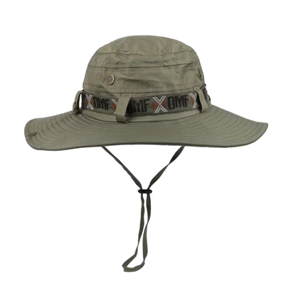 Herren Sonnenhut – Breite Krempe – Verstellbares Kinnband