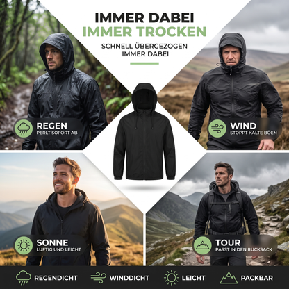Regenjacke Herren Leicht - Schutz bei jedem Wetter