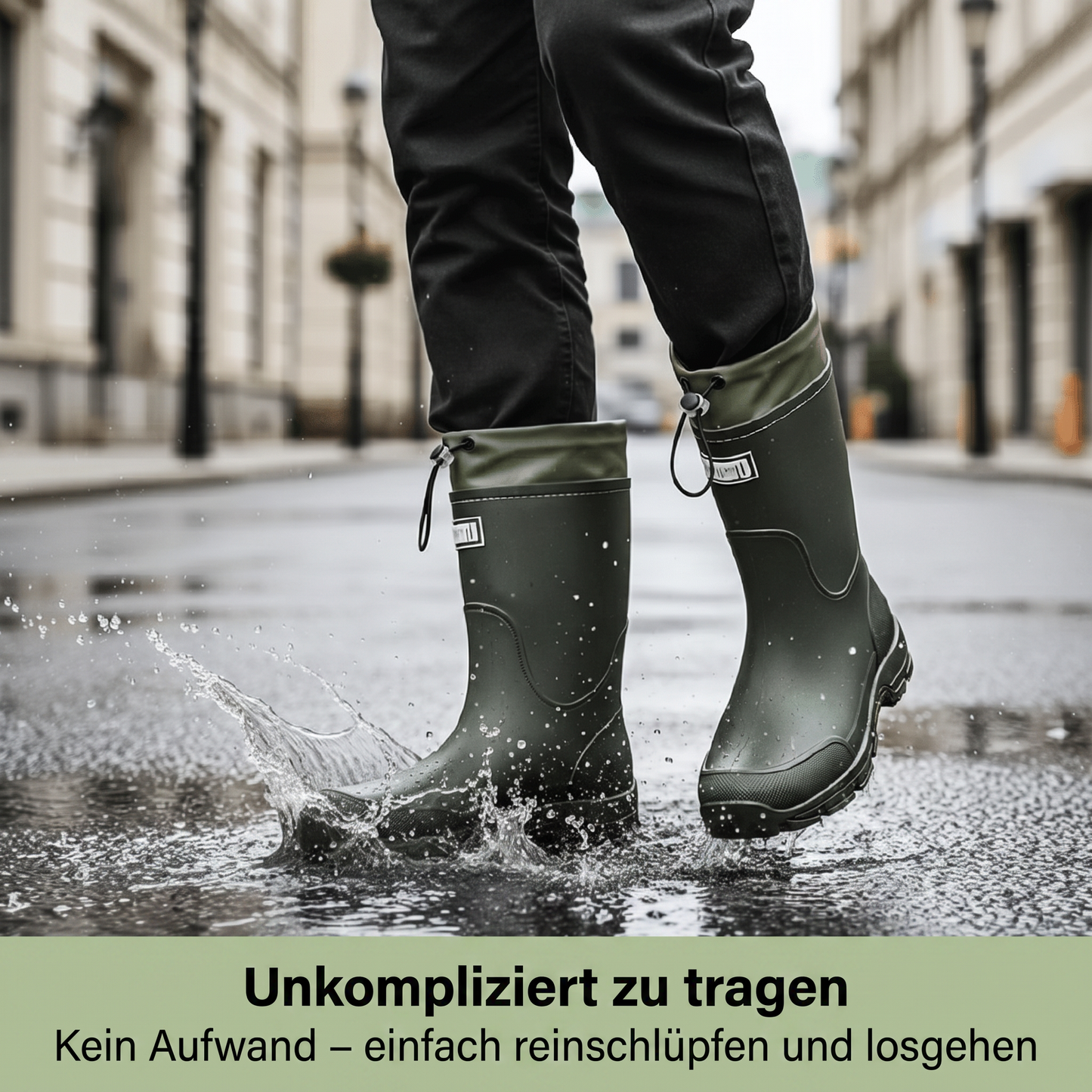 Gummistiefel Damen & Herren - Wasserdicht - Verstellbarer Schaft